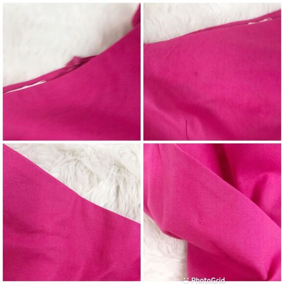 FANM MON Amarya Pink One Shoulder Dress Long Sleeve Cutout Embroidered XS New - Picture 12 of 14